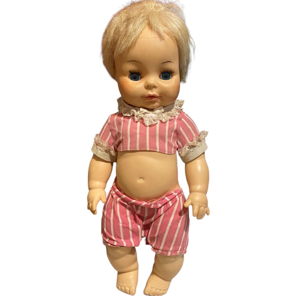 VTG 60s Horsman Softskin T.L.C Tender Loving Care Doll Rare W/ Original Outfit